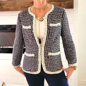550$ Super-Chanel-Vibe Rebecca Taylor Tweed Jacket